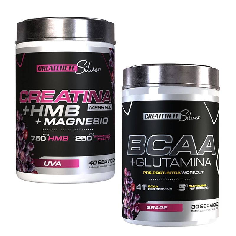 Sin-titulo-1.png Pack Silver Creatina con sabor +BCAA GLUTAMINA con sabor | Shaker de Regalo | Greatlhete - Imagen 1