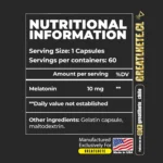 Melatonin Pro – 60 Cápsulas – GREATLHETE - Imagen 2